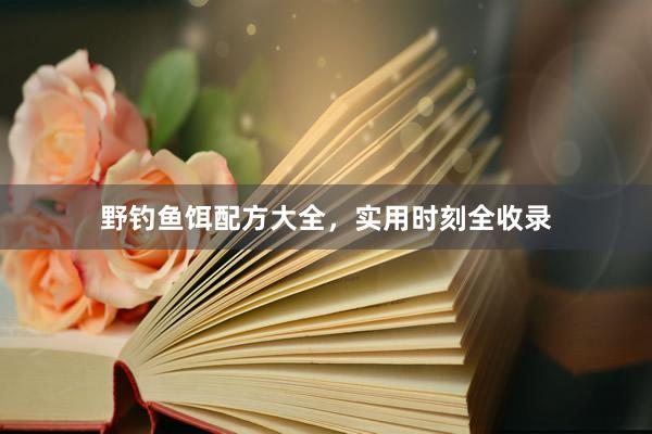 野钓鱼饵配方大全，实用时刻全收录